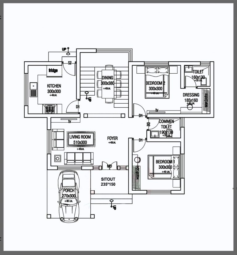 900 Square feet Two Bedroom Home Plan You Will Love It