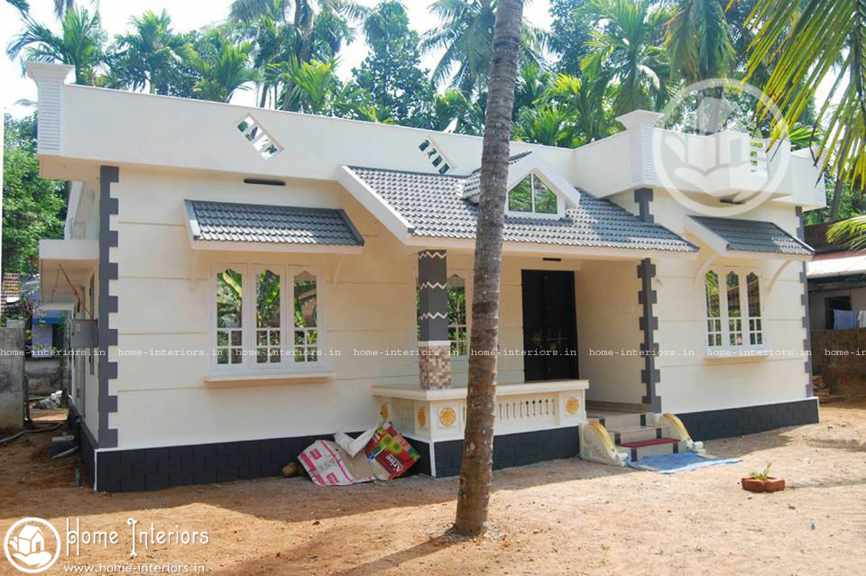 1187 square feet Kerala style home design with plan With 3 ...