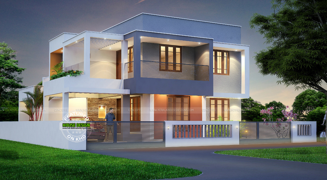 Wonderful Contemporary Inspired Kerala Home Design Plans 8