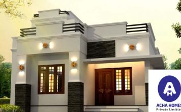 Double Floor 1040sqft Contemporary and Beautiful Villa Plan