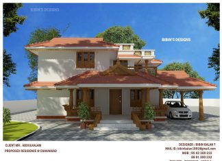 2349 Square Feet Double Floor Contemporary Home Designs