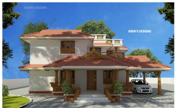 2349 Square Feet Double Floor Contemporary Home Designs