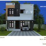 1378 Square Feet double Floor modern Home Design below 20 lacs