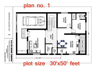 30 feet by 50 feet Home Plan Everyone Will Like