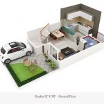 450 Square Feet Double Floor duplex Home Plan