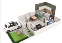 450 Square Feet Double Floor duplex Home Plan