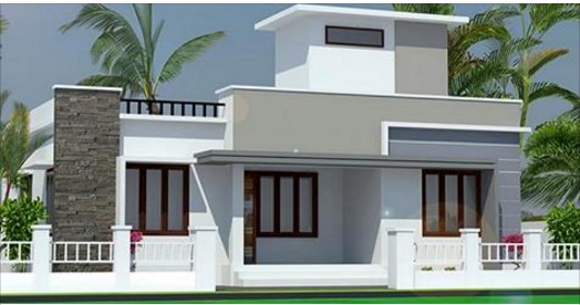 850 Square Feet single Floor modern Home Design Below 9 Lac’s | Acha Homes