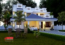 TWO STOREY HOUSE PLAN WITH CAR PORCH