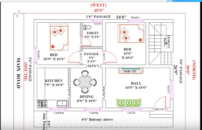 30 feet by 40 STYLISH HOUSE PLAN EVERYONE WILL LIKE Acha 