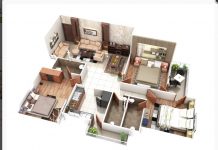 1100 square feet 3D Home Plan Everyone Will Like
