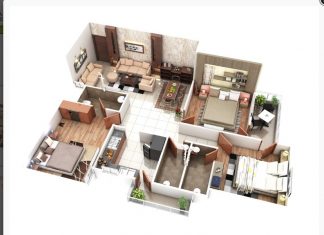 1100 square feet 3D Home Plan Everyone Will Like