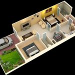 Two-Bedroom-House-Floor-Plans-3D-Design