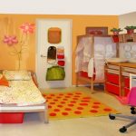 cool-teenage-bedroom-ideas-showcasing-stylish-modern-appearance-with-pink-swivel-chair-also-orange-rug-on-floor-as-well_nice-bedroom-ideas_bedroom-interior-d