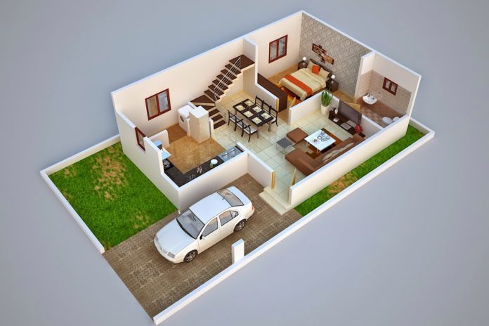  3D  Duplex Home  Plan Ideas Everyone Will Like Acha Homes 