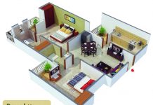 1000 Square Feet Home Plan With 2 Bedrooms Everyone Will Like