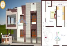 40 feet by 60 duplex House plan