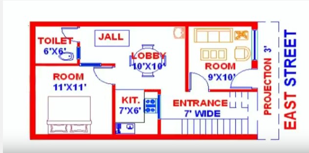 Vastu Map 18 Feet By 33 East Face Everyone Will Like Acha Homes