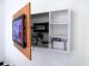 creative Best Idea to the TV Stand On wall without Show Wire