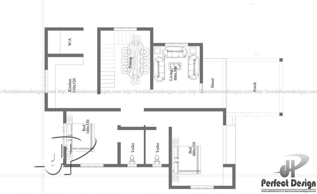 1000 Square Feet Modern Kerala Home With 2 Bedrooms Acha Homes