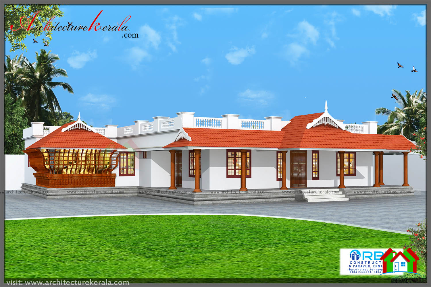 1700 Square Feet Traditional House Plan Indian Kerala Style