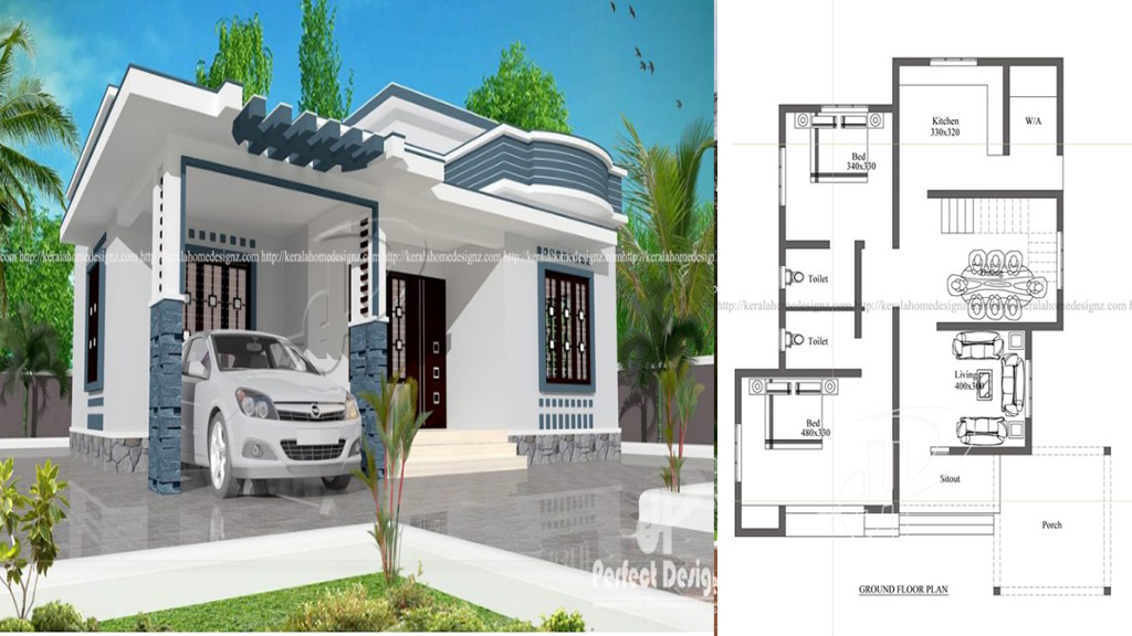 10 Lakhs Cost Estimated Modern Home Plan Everyone Will