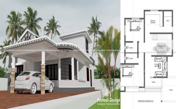 1066 Square feet Single Floor 2 Bedroom Cute Home