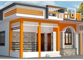 700 Square Feet Home Plan with Two Bedrooms