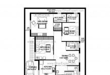 House Plan for 40 Feet by 60 Feet Plot With 7 Bedrooms