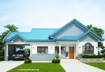 The Blue House Design with 3 Bedrooms in philippense