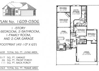 Two Bedroom House Plans with Two Car Garage