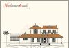 2500 Square Feet Kerala Style House Plan with Three Bedrooms