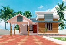 1075 Square Feet Beautiful Home Design With 2 Bedrooms