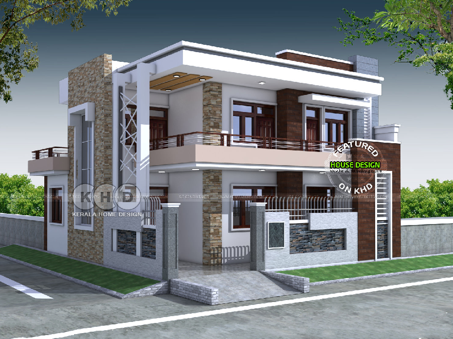 37 feet by 42 Home plan with 5 Bedroom Contemporary House | Acha Homes