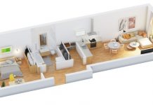 One Bedrooms 3d Home Plan Everyone Will Like