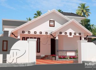 925-Square Feet Small Home Design with 2 Bedrooms