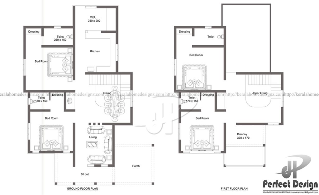 2140 Square Feet Double Floor House In Calicut With 4 Bedrooms