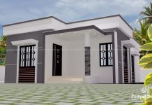 968 Square Feet Contemporary style home With 2 Bedrooms