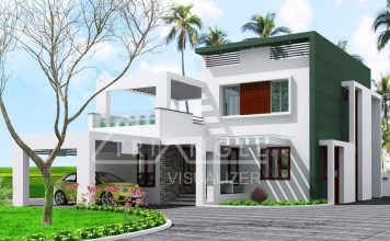 Low Cost Stylish Home Design 2000 square feet With 3 Bedrooms