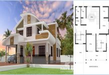 1753 square feet Mixed Roof Home Design With 4 Bedrooms
