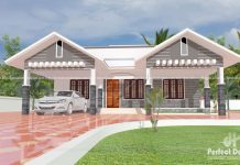 1087 Square Feet Modern Single Floor Home Design