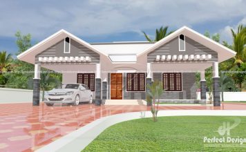 1087 Square Feet Modern Single Floor Home Design