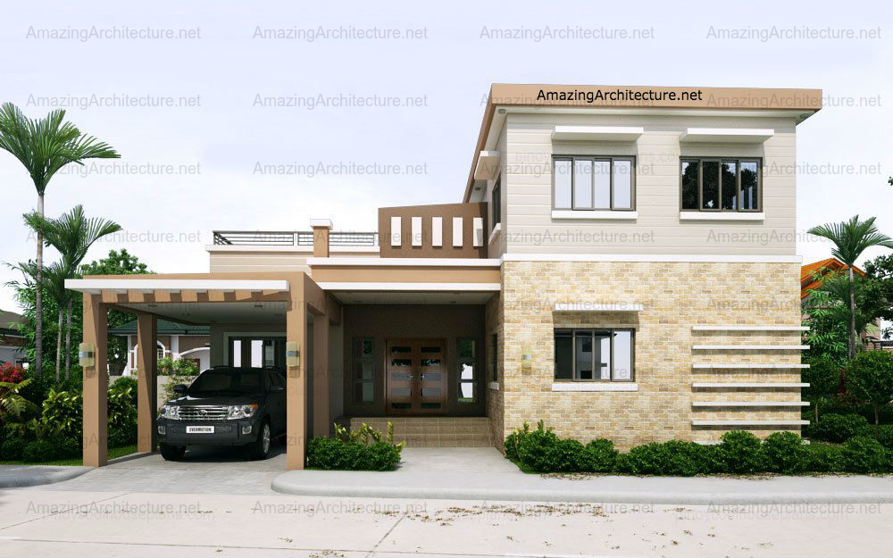 2723 Square Feet Simple 2 storey cool house With 3 Bedrooms | Acha Homes