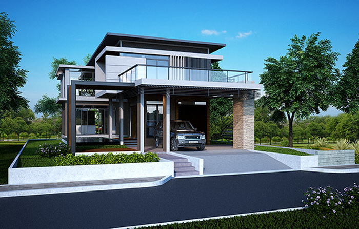 Double Story Stylish House Plan For, 3600 Sq Ft House Plans India