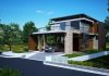 Double Story Stylish House Plan For 3600 Square Feet