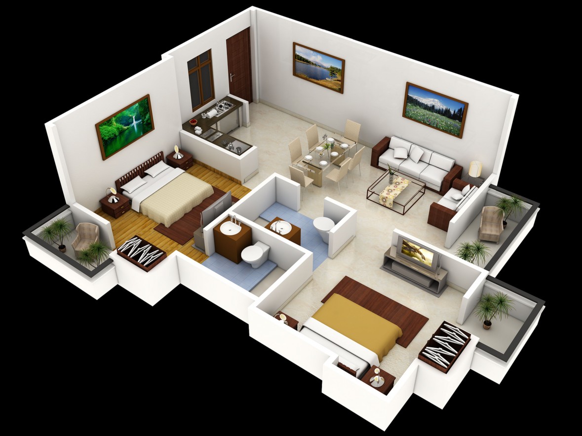 Top 10 Modern 3D Small Home Plans 8 Acha Homes