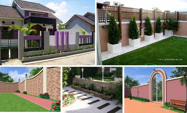 Modern 10 ideas of fences and fences to give security to ...