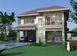 Double Story Contemporary House Plan for Small Family