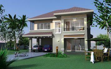 Double Story Contemporary House Plan for Small Family