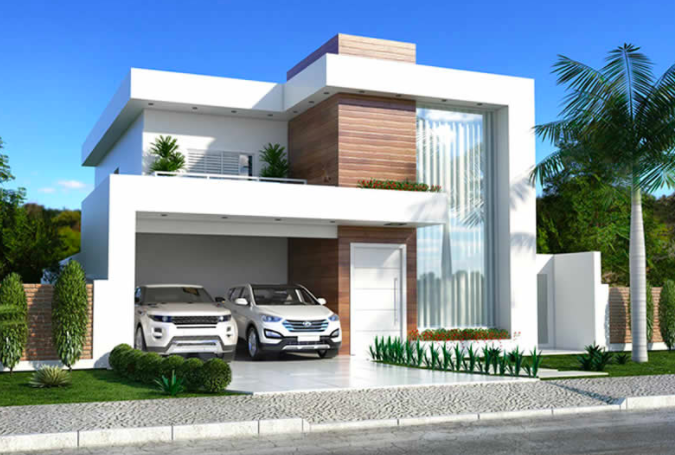  Modern  Double  Story  House  Plan With Clean Fa ade Acha Homes 