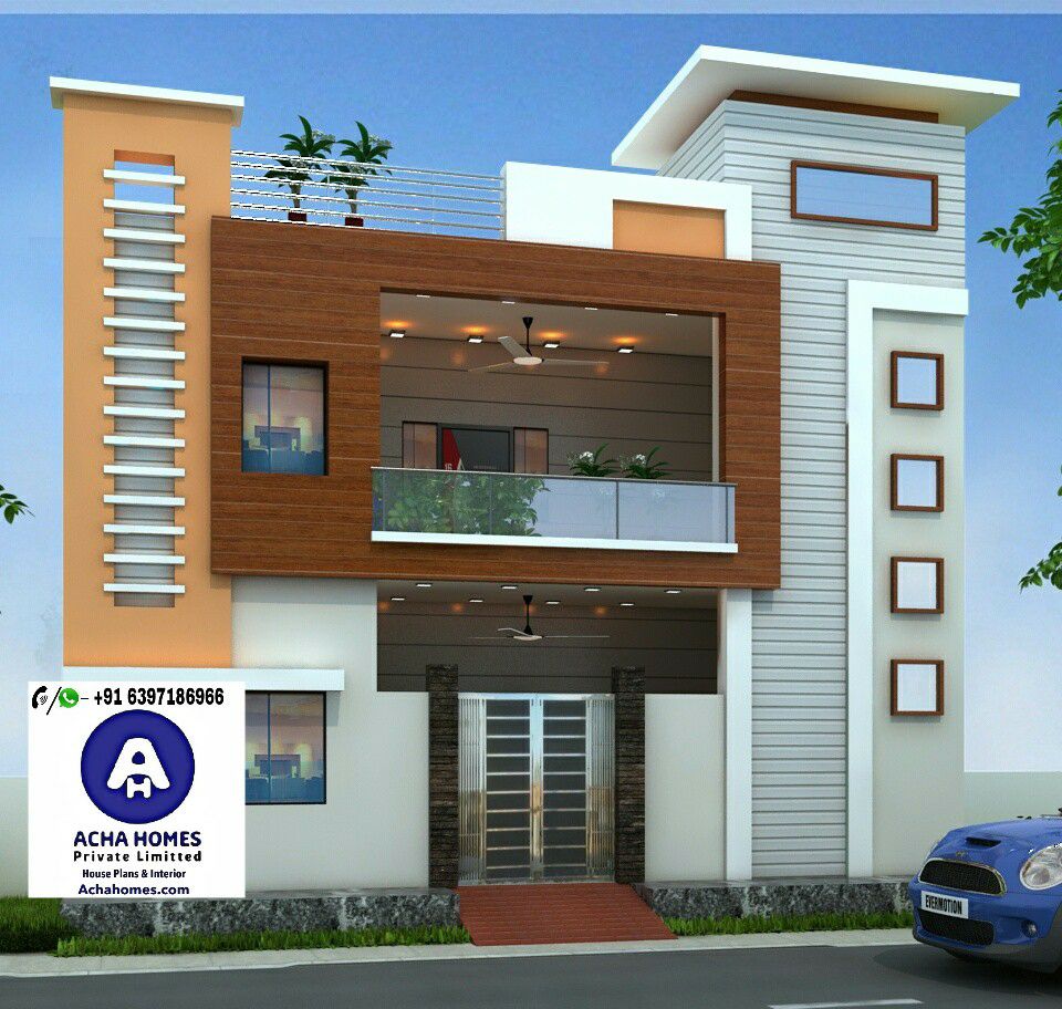 24 Feet by 40 Modern Home Design With 2  Bedrooms Acha Homes 